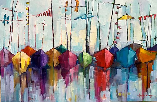 Angela Morgan - sailing for the blue; edge of the mist